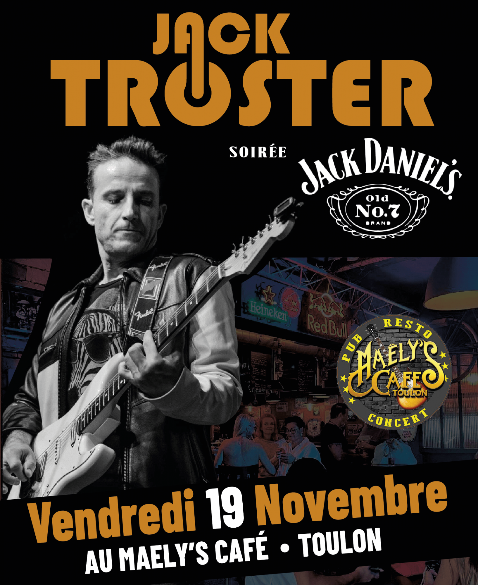 Jack troster au Maely's Café Toulon